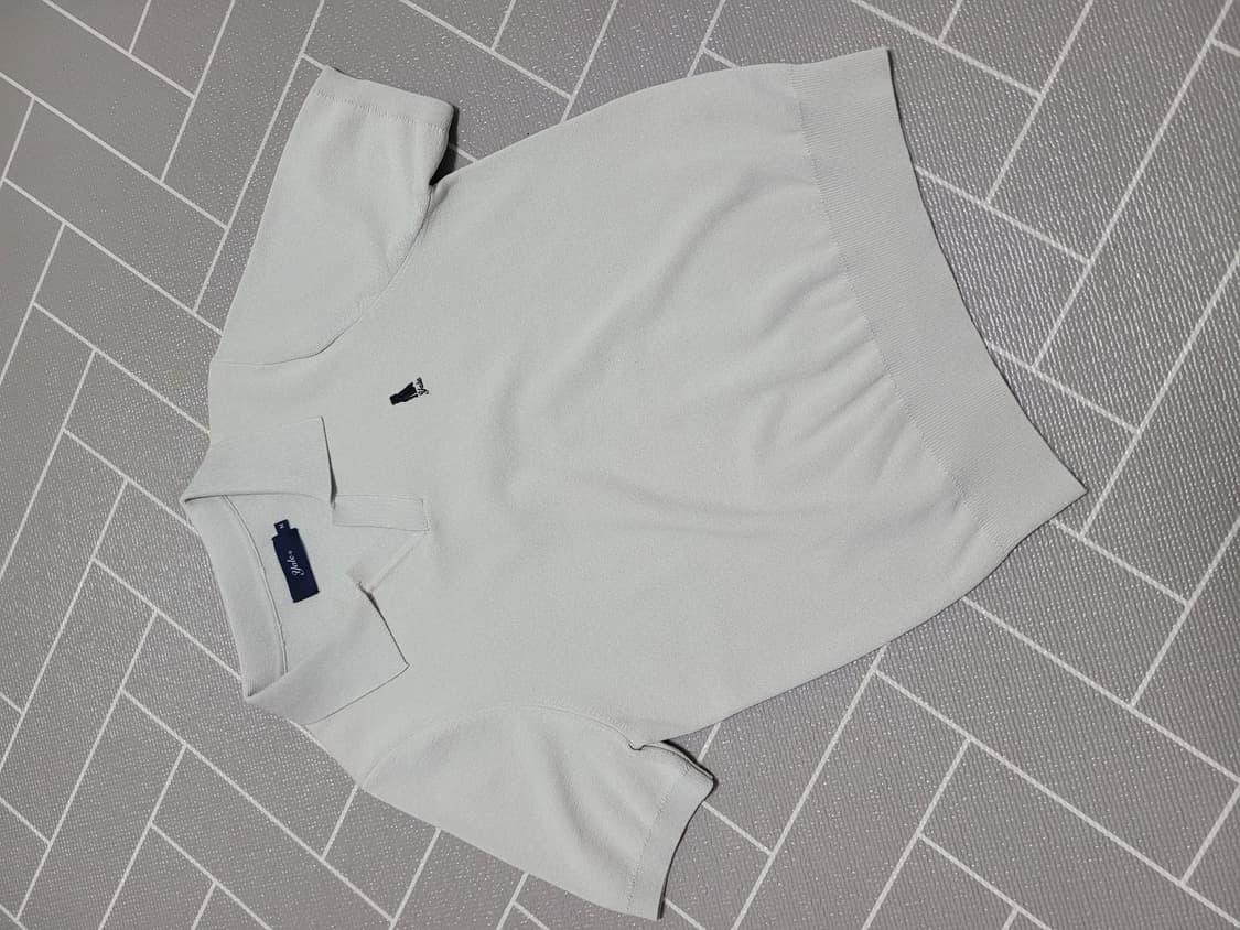 Yale 예일 우먼즈 컴포트 쿨 슬릿넥 폴로 니트 M 상품이미지6