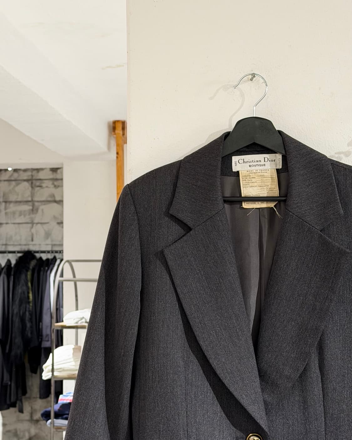 크리스찬 디올 부티크 차콜 울 블레이저 상품이미지2