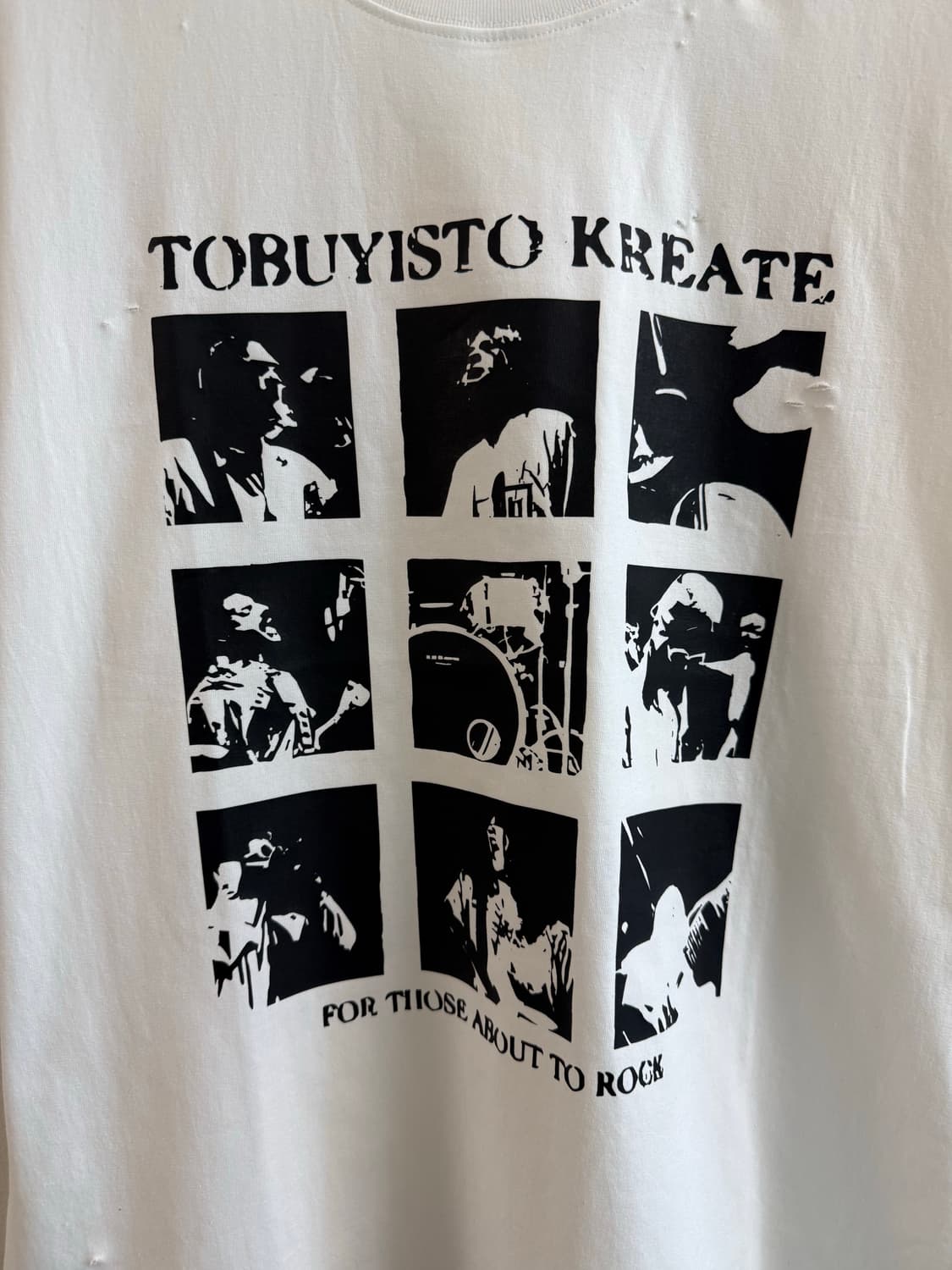 빈티지 디스트로이드 데미지 밴드티  상품이미지3