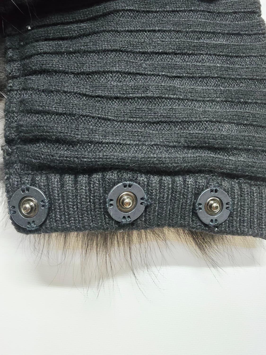 KL by lynn 갈색 니트 폭스 퍼 넥밴드 상품이미지4