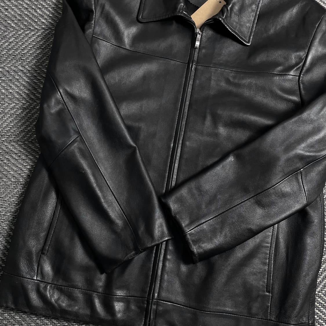 Solomon 아카이브 램스킨 싱글 라이더 레더 가죽 자켓o 5006 상품이미지2