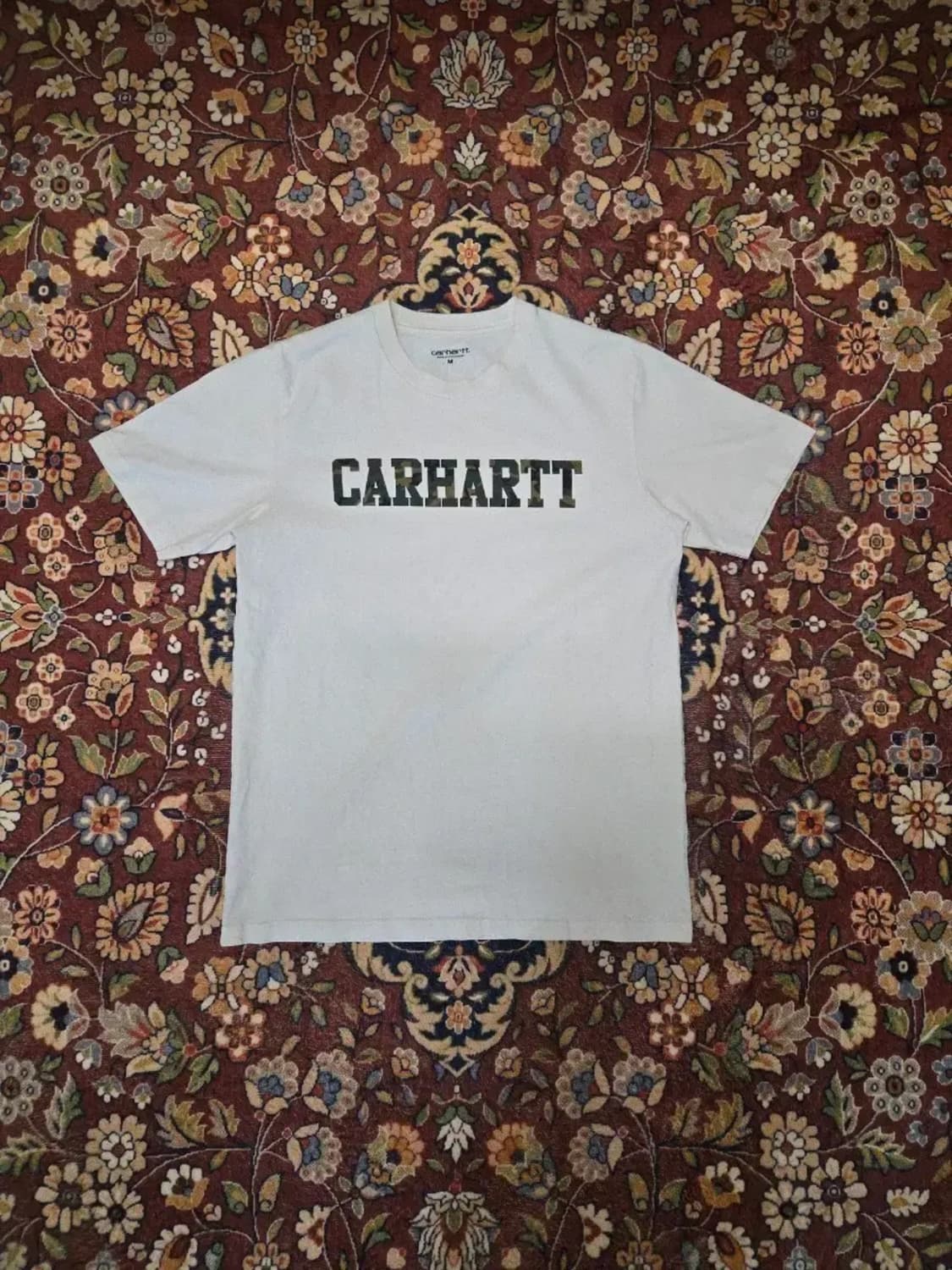 칼하트 CARHARTT 카모 빅 로고 반팔 티셔츠 (M) 상품이미지1