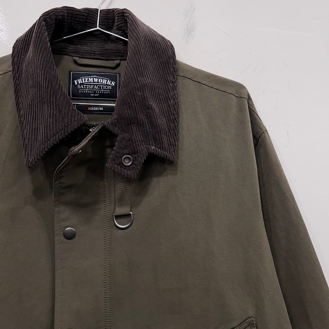 프리즘웍스 코듀로이 코튼 스트링 워크자켓 상품이미지1