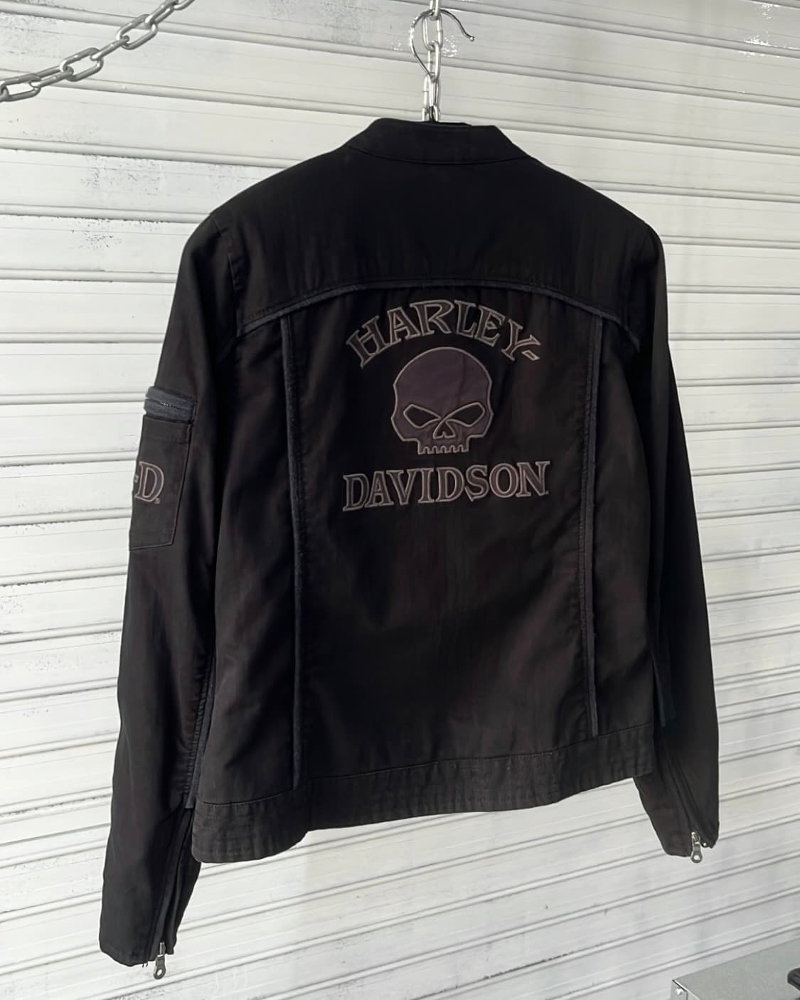 Harley Davidson skull biker jacket 상품이미지3