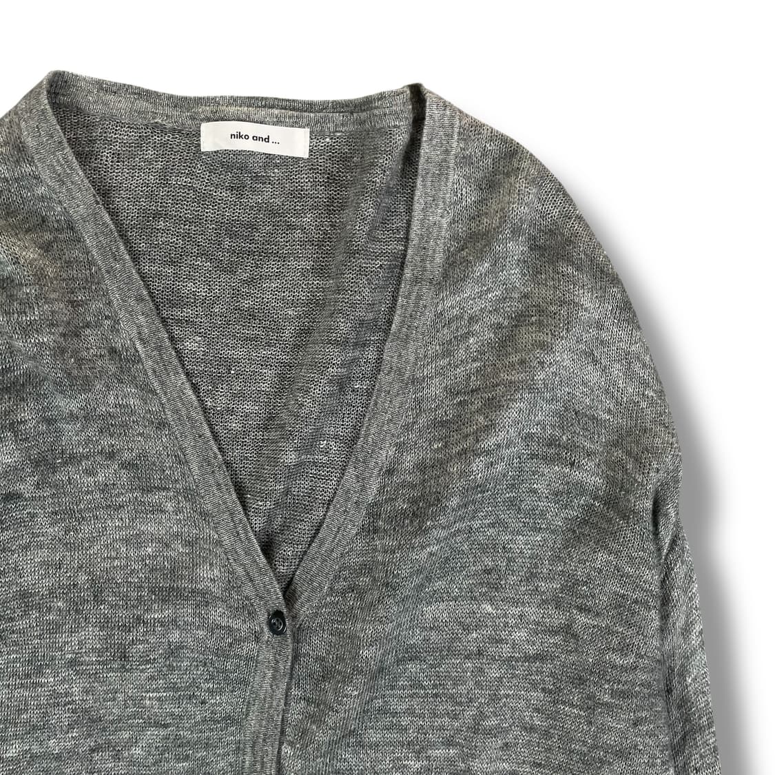 니코앤드 롱 그레이 가디건  상품이미지3
