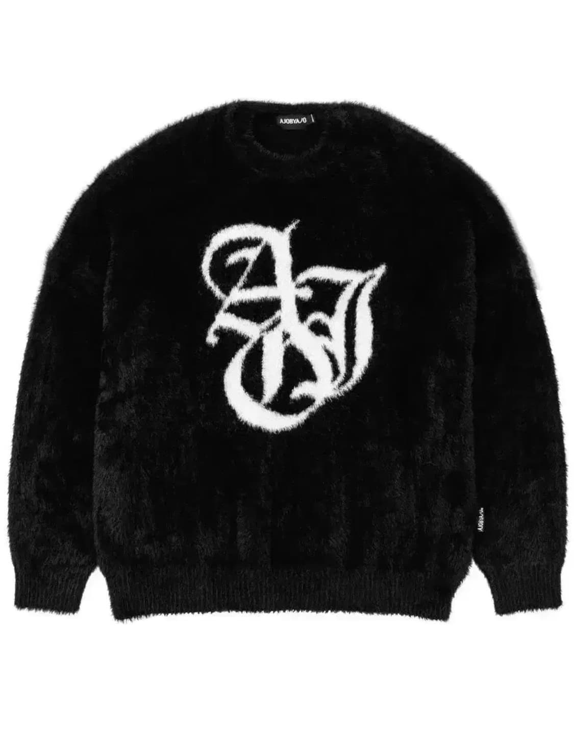 아조바이아조 스포티 로고 헤어리 니트 퍼니트 상품이미지3