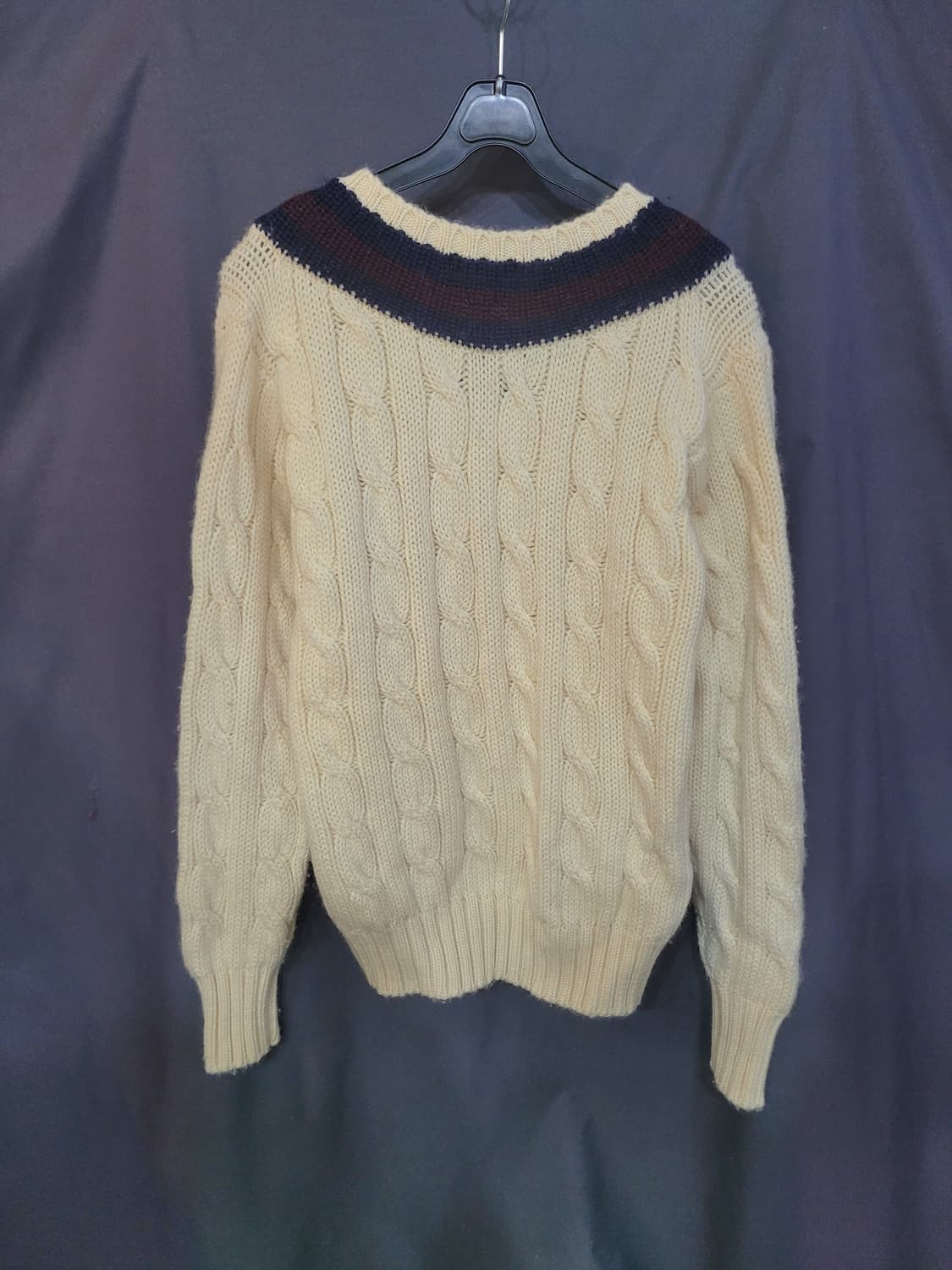 Ralph Lauren 랄프로렌 레트로 빈티지 크라켓 케이블 헤비울 니트 상품이미지4