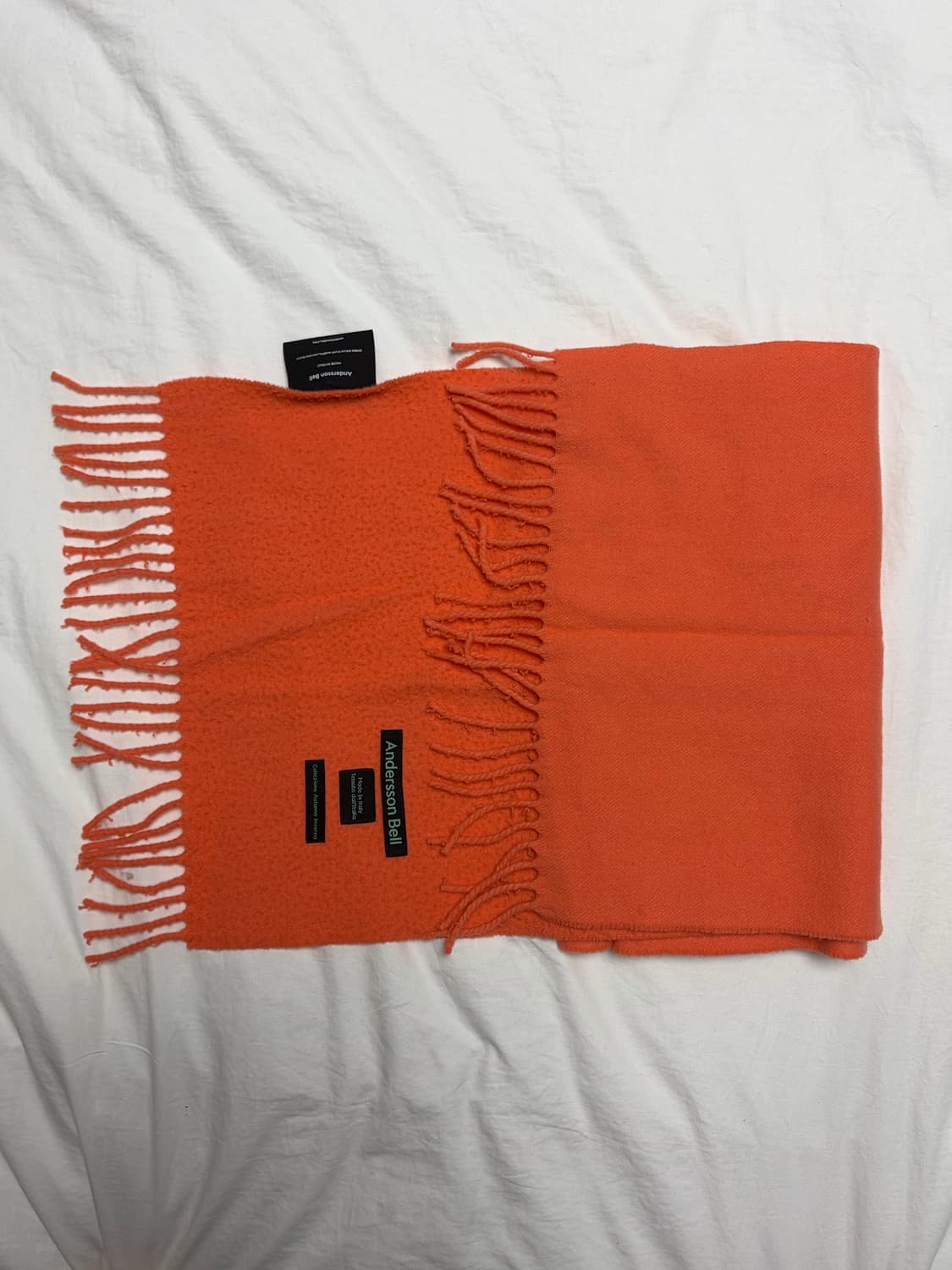 앤더슨벨 Andersson Bell 비엘라 스카프 salmon peach 상품이미지1