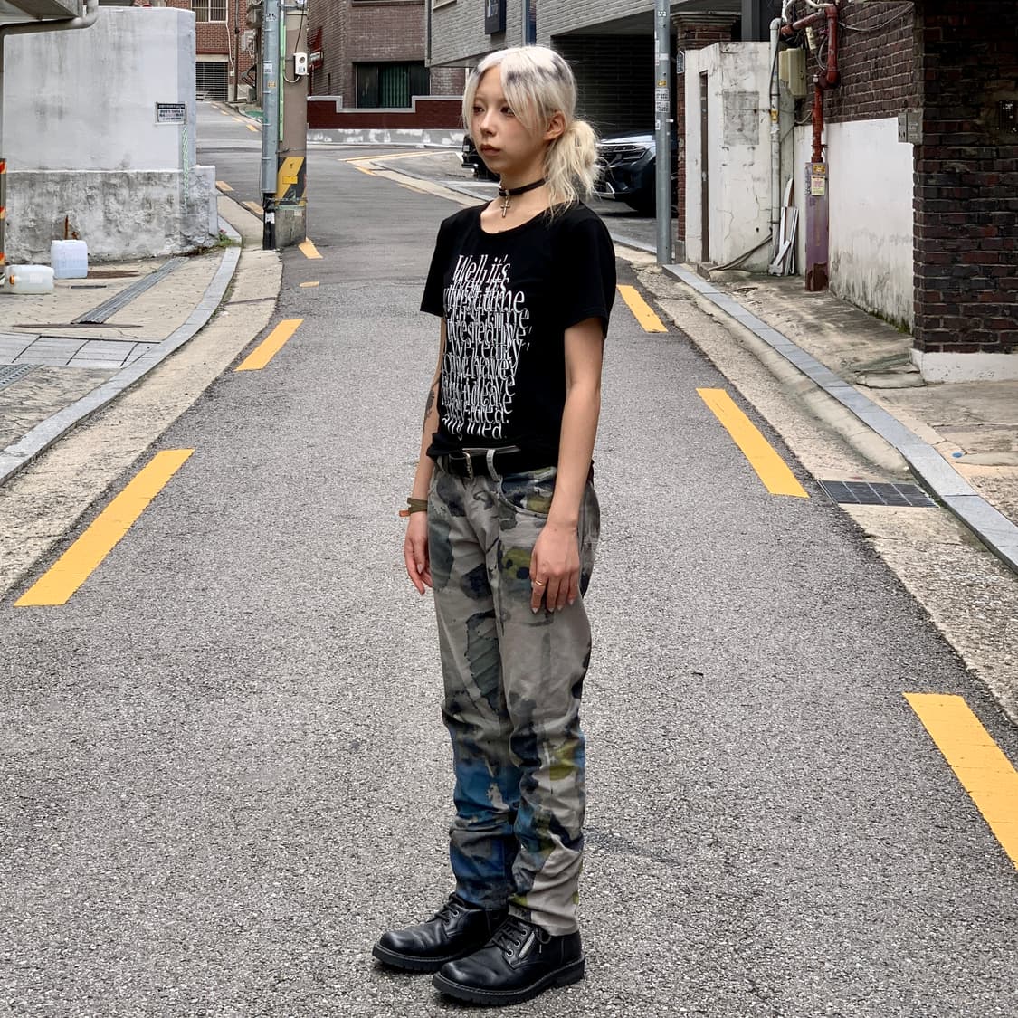 요지 야마모토 Y's 패턴 코튼 팬츠 상품이미지3