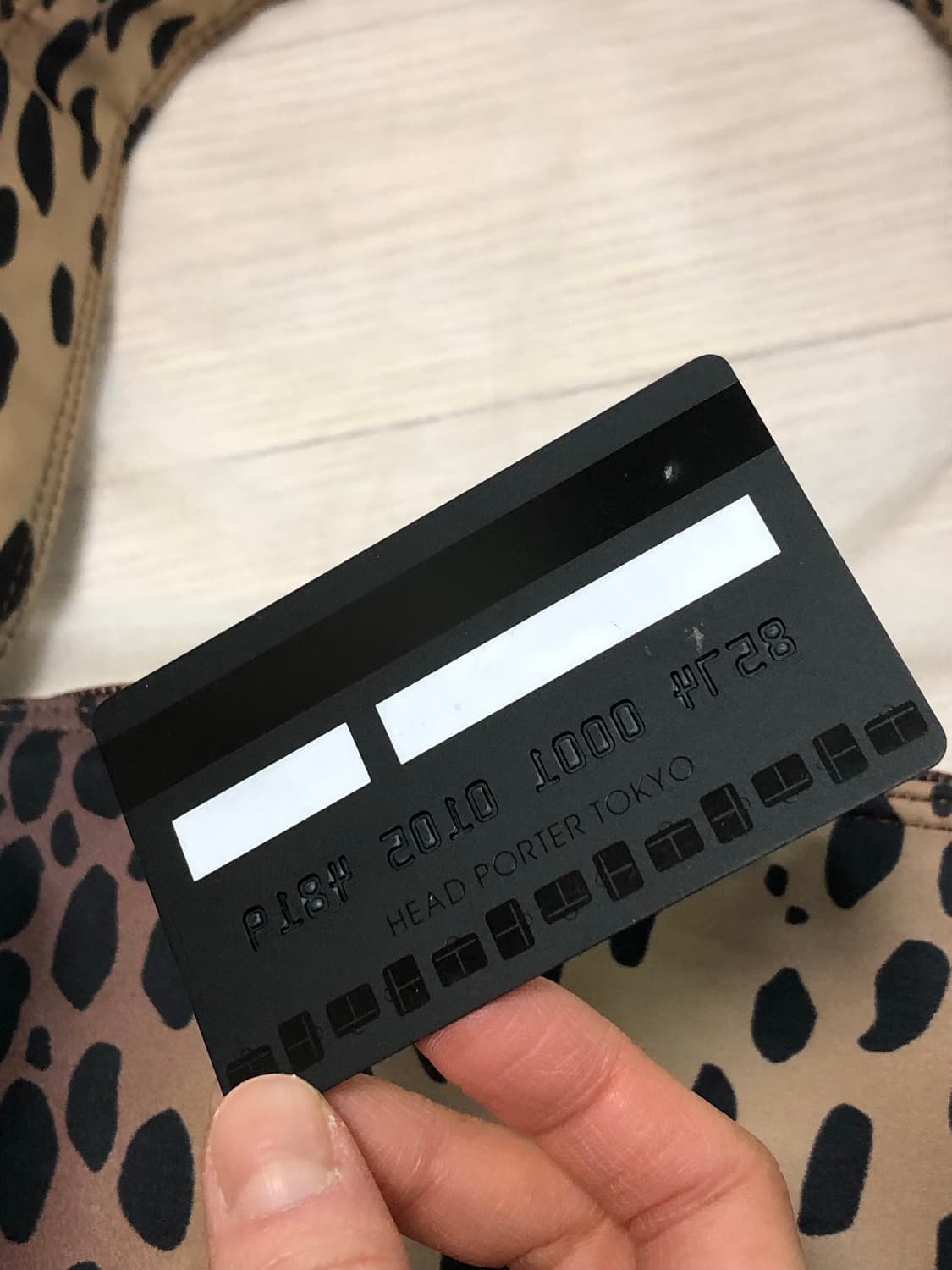 헤드포터 레오파드 사각 나일론 숄더백 핸드백 가방 상품이미지3