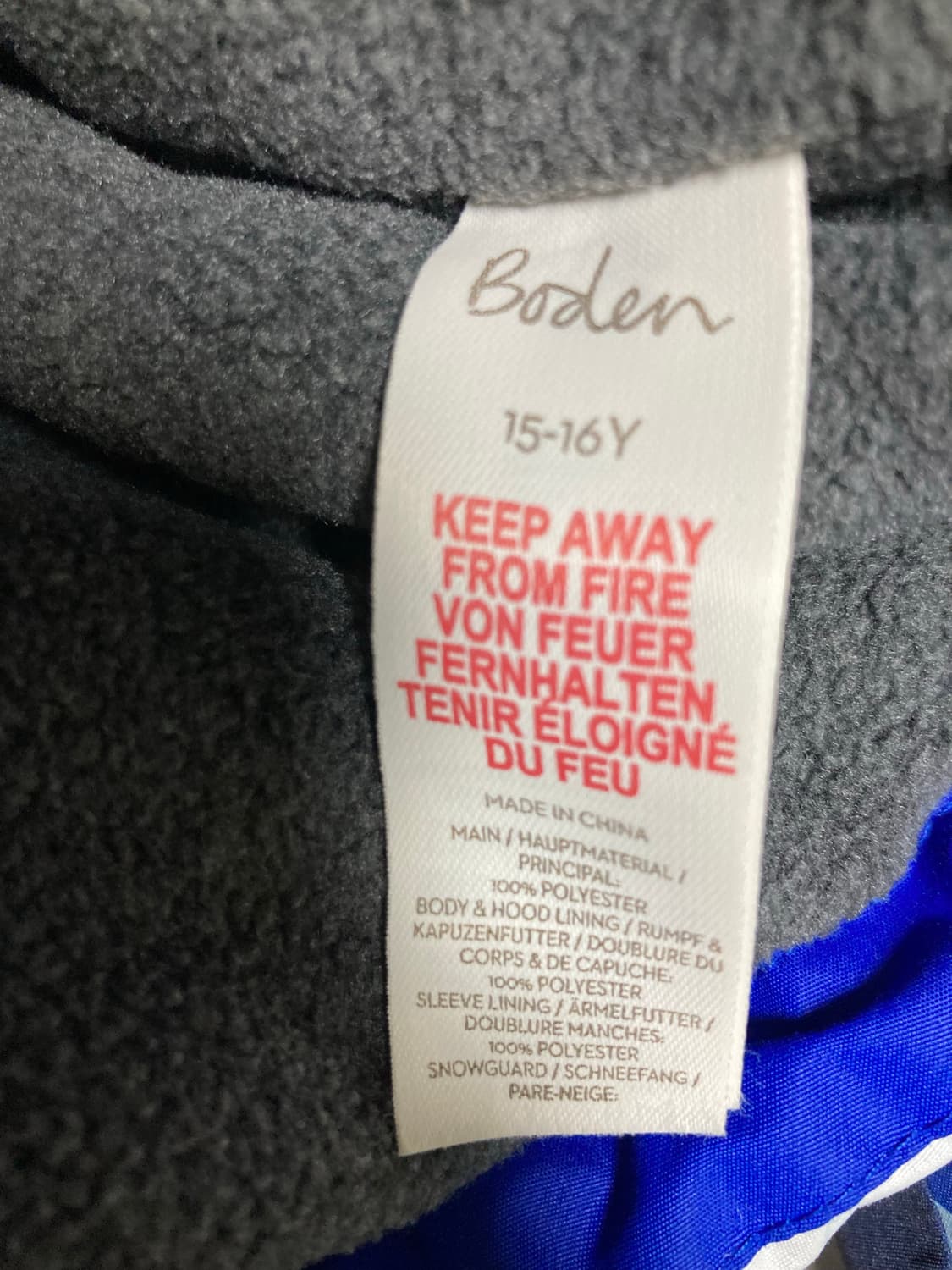 Boden 보덴 올웨더 워터프루프 패딩 자켓 15-16Y 상품이미지4