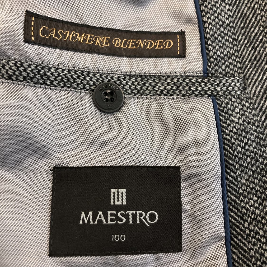 마에스트로 캐시미어 헤링본 모직자켓 100 상품이미지7
