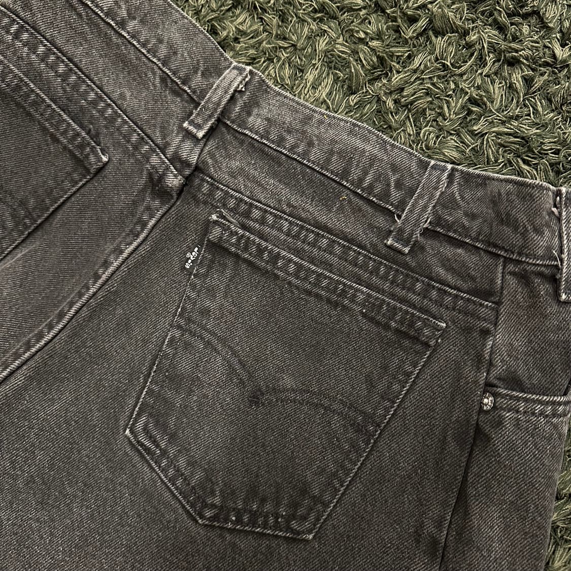 (31.5inch) 80s 리바이스 데님쇼츠 흑청반바지 상품이미지4