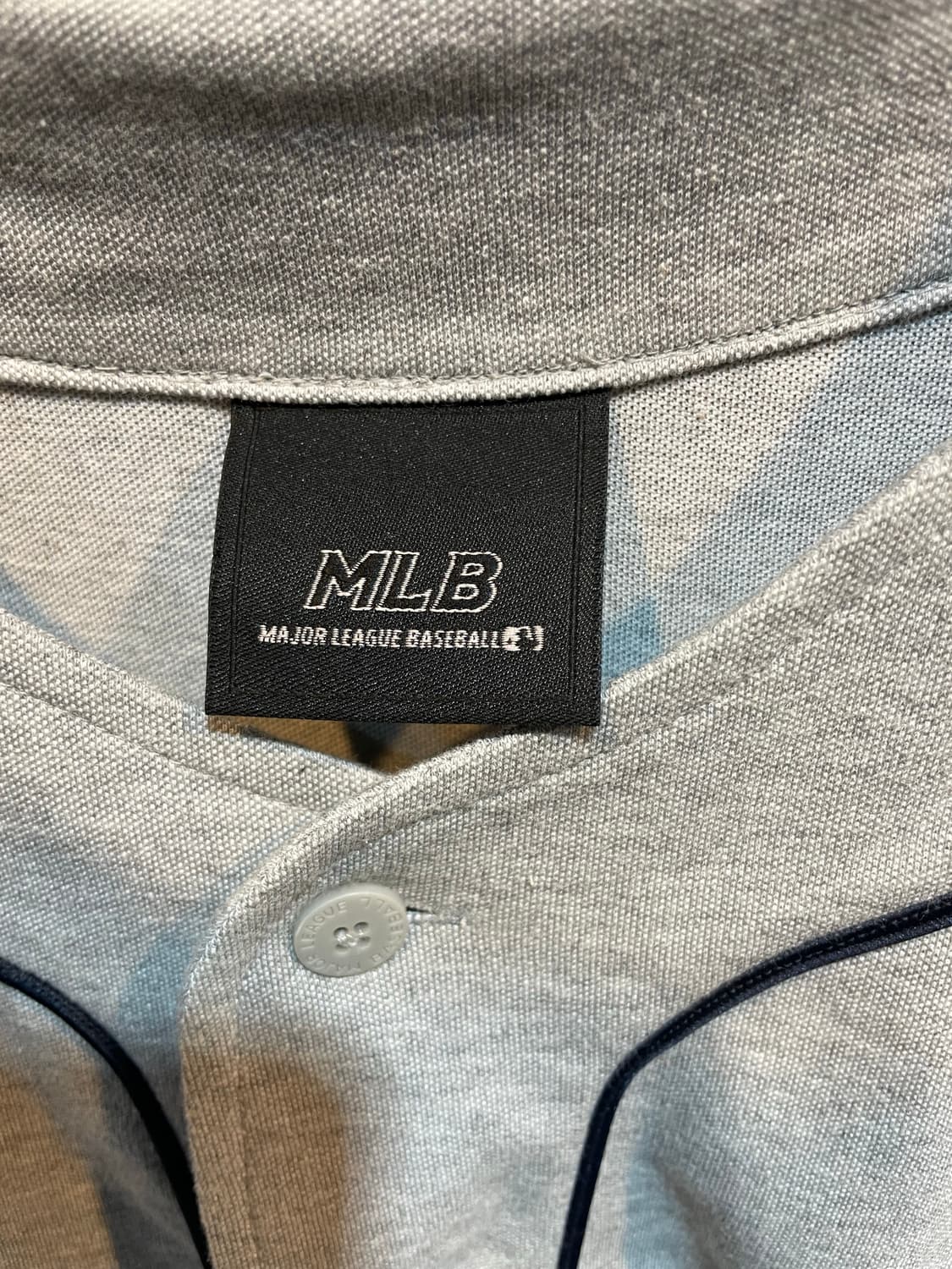 L MLB 베이스볼 배색 코튼 하프 져지 상품이미지5