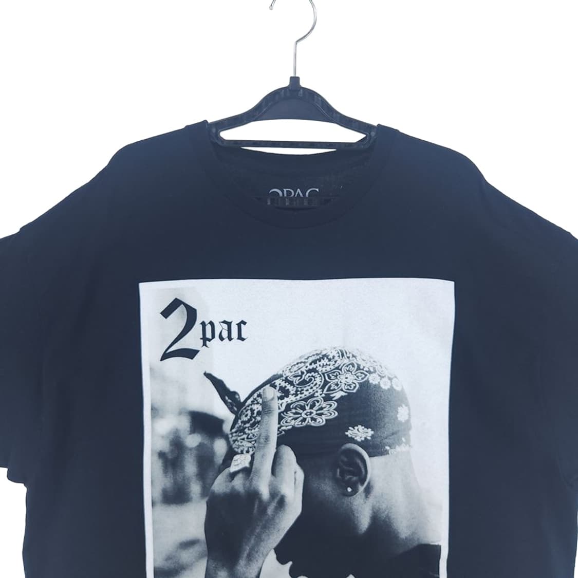 [XL]투팍(2PAC) 래퍼 프린팅 반팔티[Y66-187] 상품이미지2