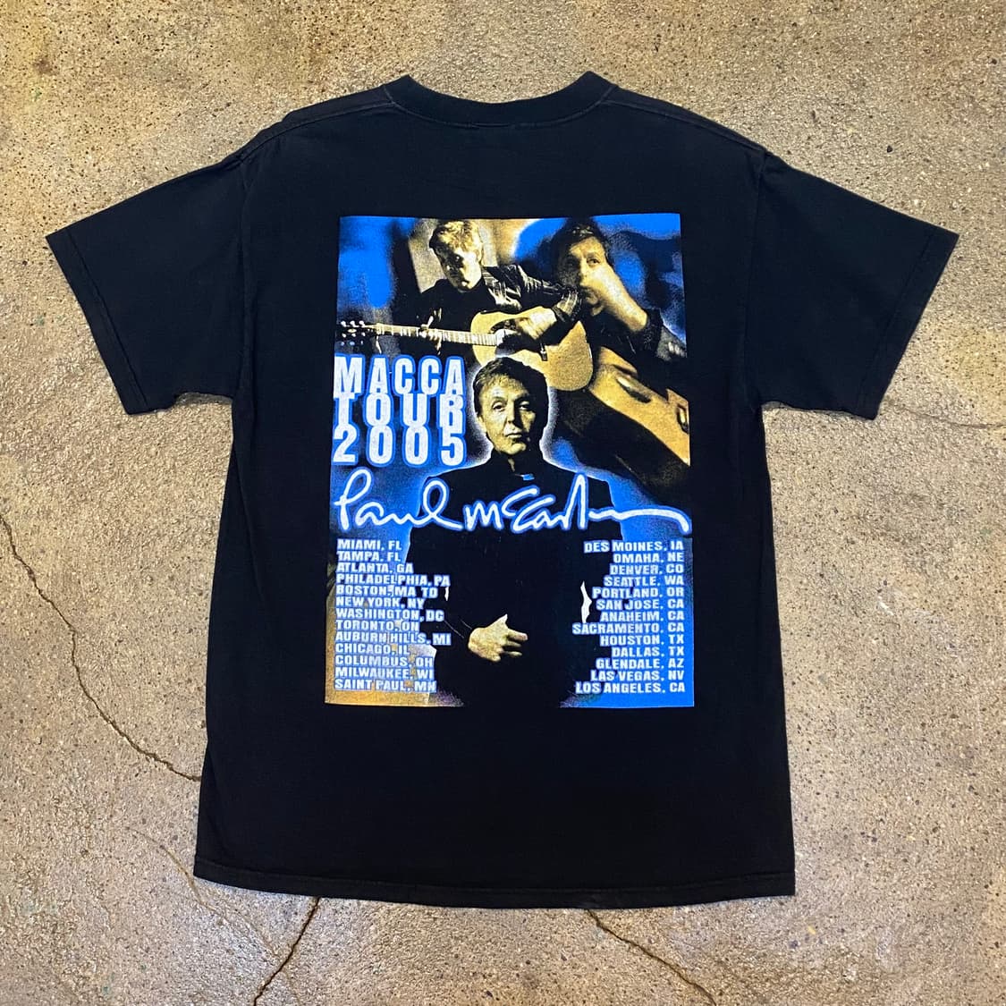 미국 빈티지 마카 MACCA 2005 투어티 락티셔츠 반팔티 상품이미지5