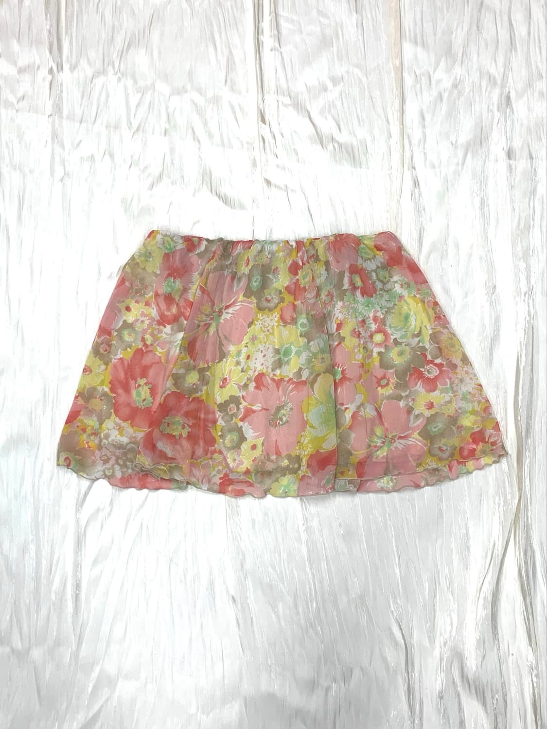 Flower Chiffon mini skirt 상품이미지3