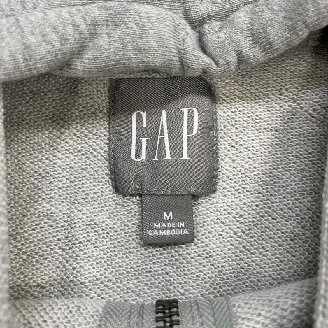 갭 GAP 스펠 로고 후드집업 그레이 상품이미지4