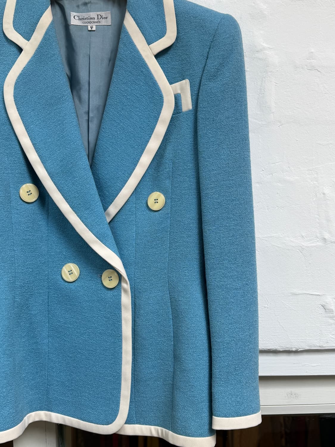Christian Dior 크리스찬 디올 빈티지 울 블루 블레이저 42 상품이미지3
