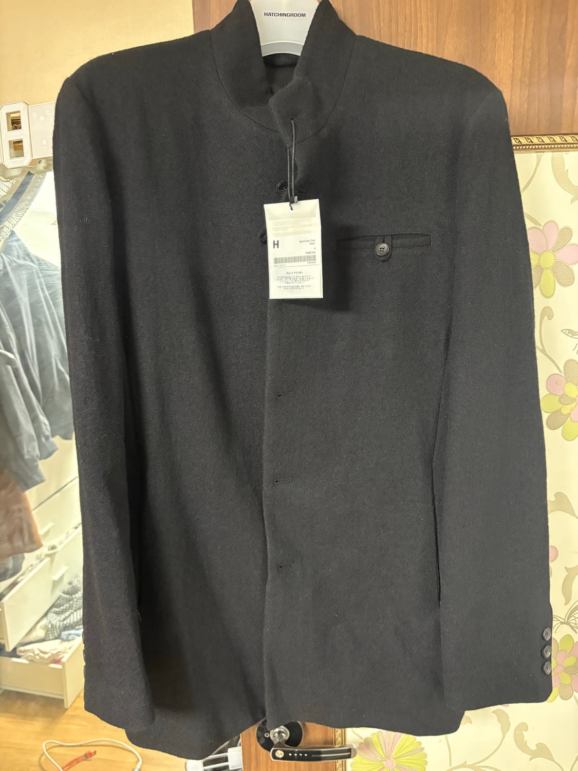 해칭룸 Stand Collar Coat Black 4 상품이미지1