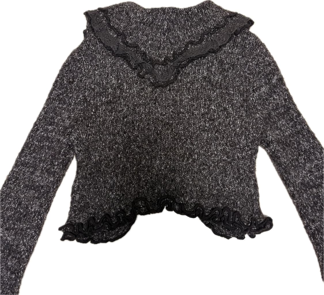 빈티지 러플 가디건 상품이미지2