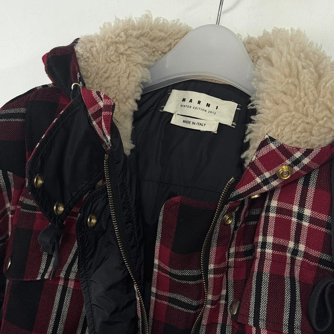 마르니 체크 다운 패딩 점퍼 상품이미지3