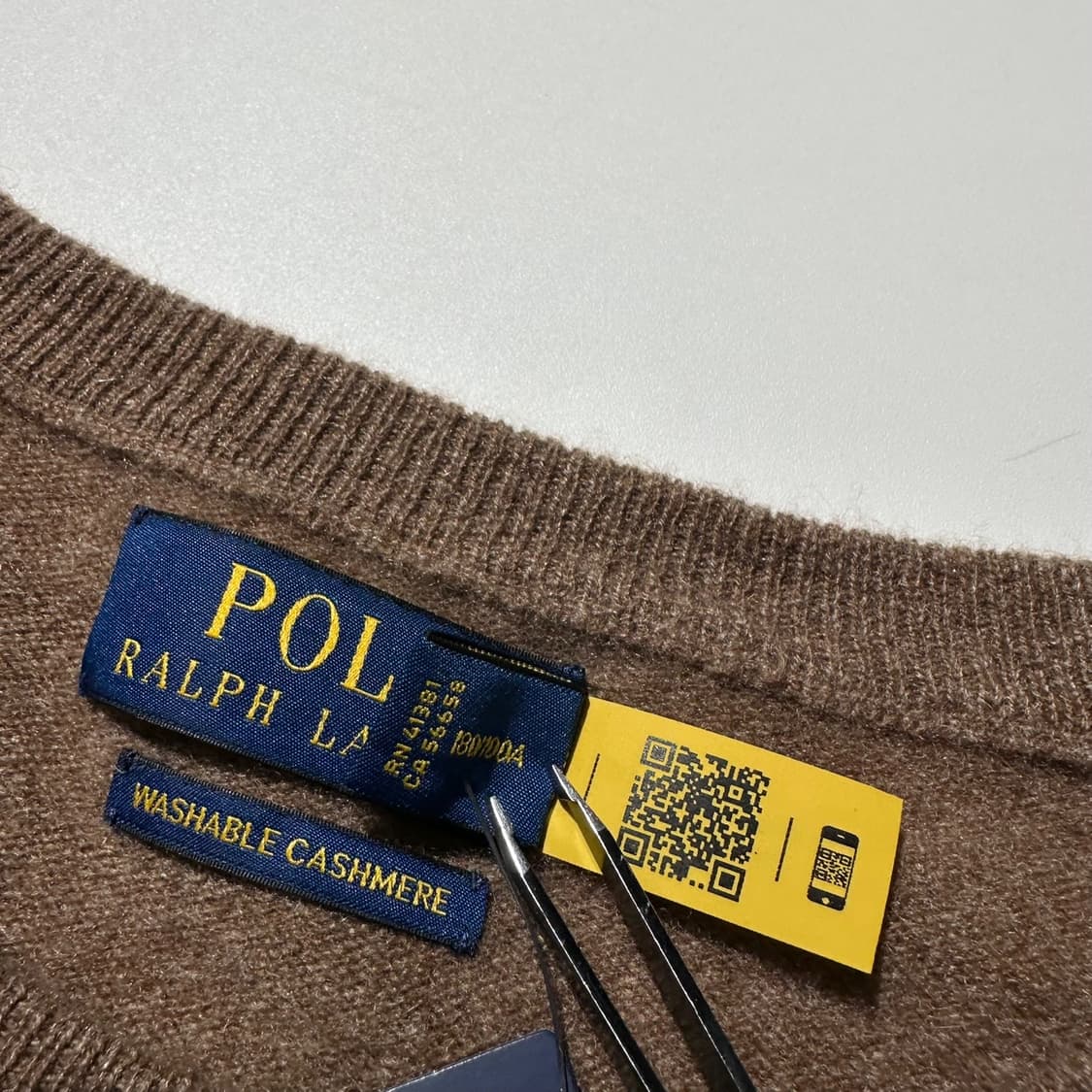 (새상품) 폴로 랄프로렌 워셔블 캐시미어 100% 라운드 니트(신형QR) 상품이미지5