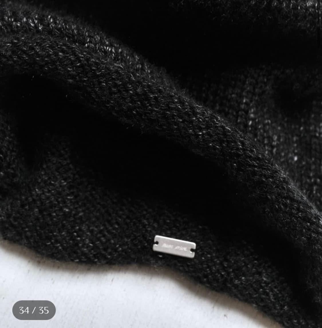 Mono Prive Textured  Long Beanie Black 상품이미지2