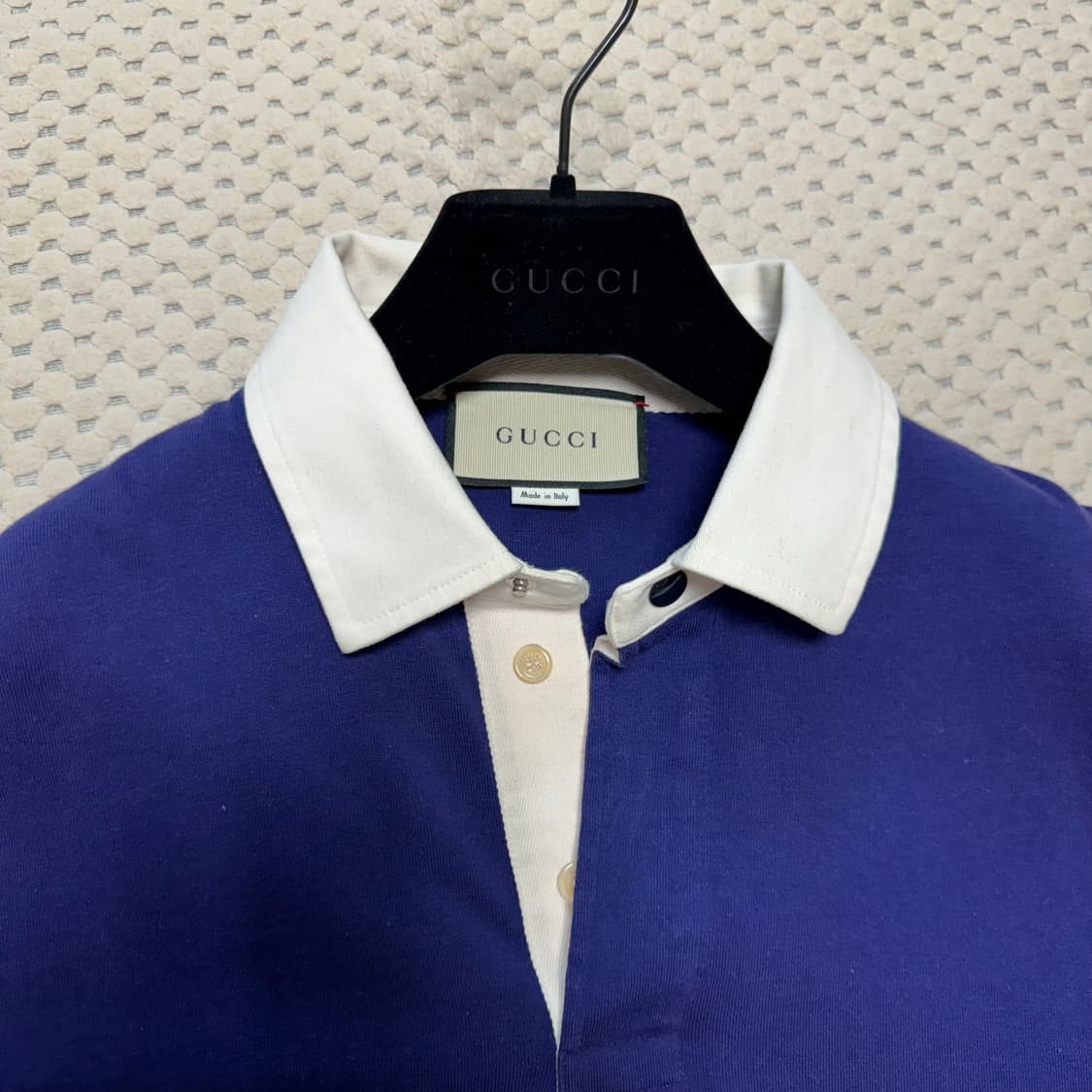 구찌 박스로고 럭비 카라티 L사이즈 상품이미지3