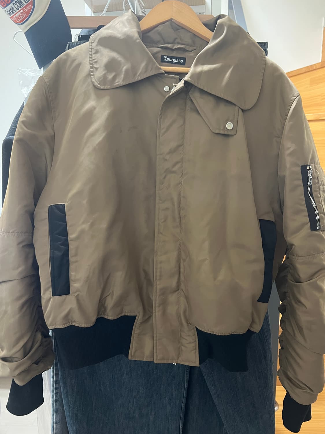 아워글라스 플라이트 포켓봄버 브라운 1사이즈 급처 상품이미지2