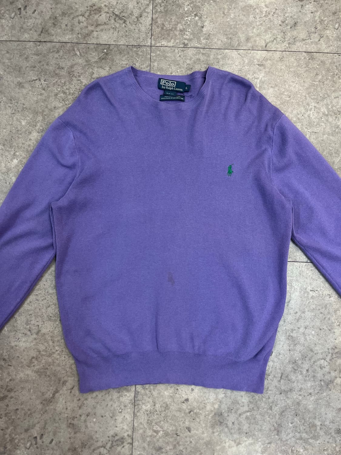 폴로 랄프로렌 니트 라이트퍼플 L #csz3226 상품이미지5