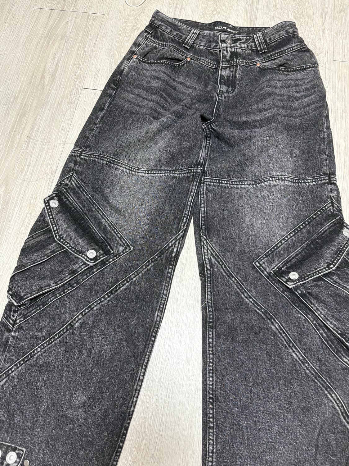 베이컨트 아카이브 카고 데님 블랙 XS 상품이미지1