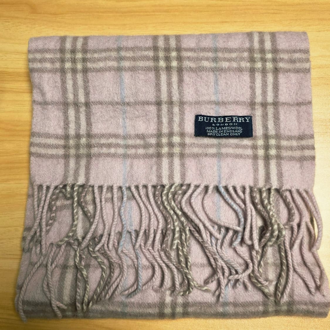 버버리 정품 핑크 노바체크 캐시미어 머플러 목도리 상품이미지1