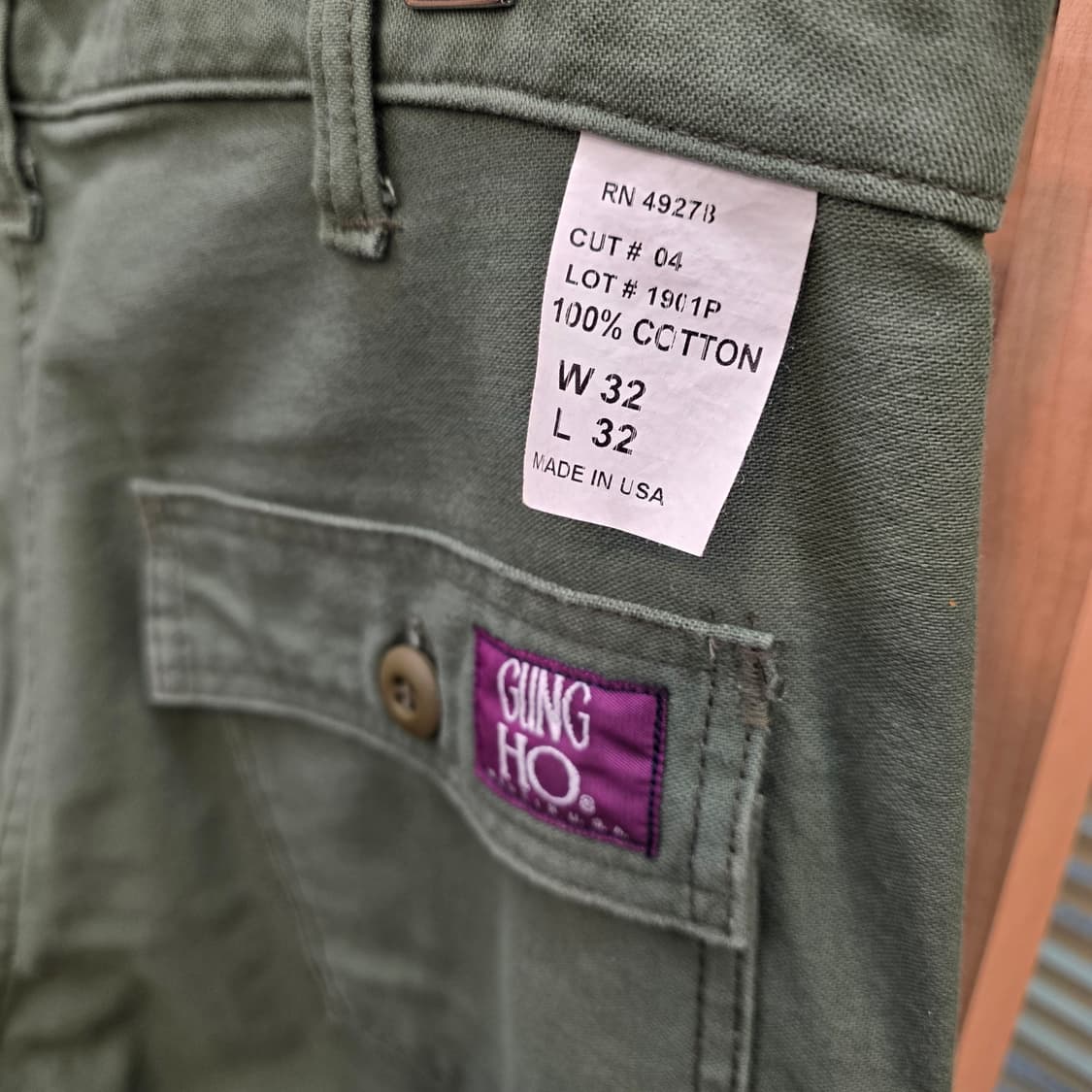 GUNGHO 밀리터리 퍼티그 팬츠(올리브) 상품이미지1