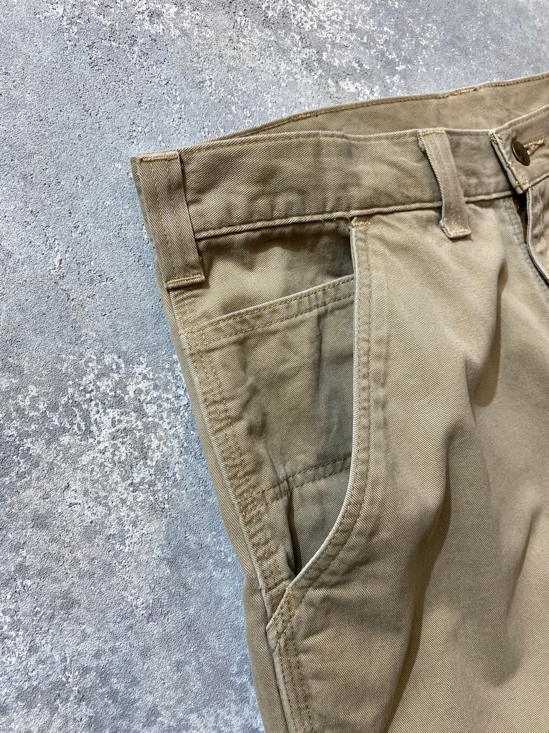 [34] Carhartt 칼하트 베이지 릴렉스 핏 카펜터 워크팬츠 상품이미지6