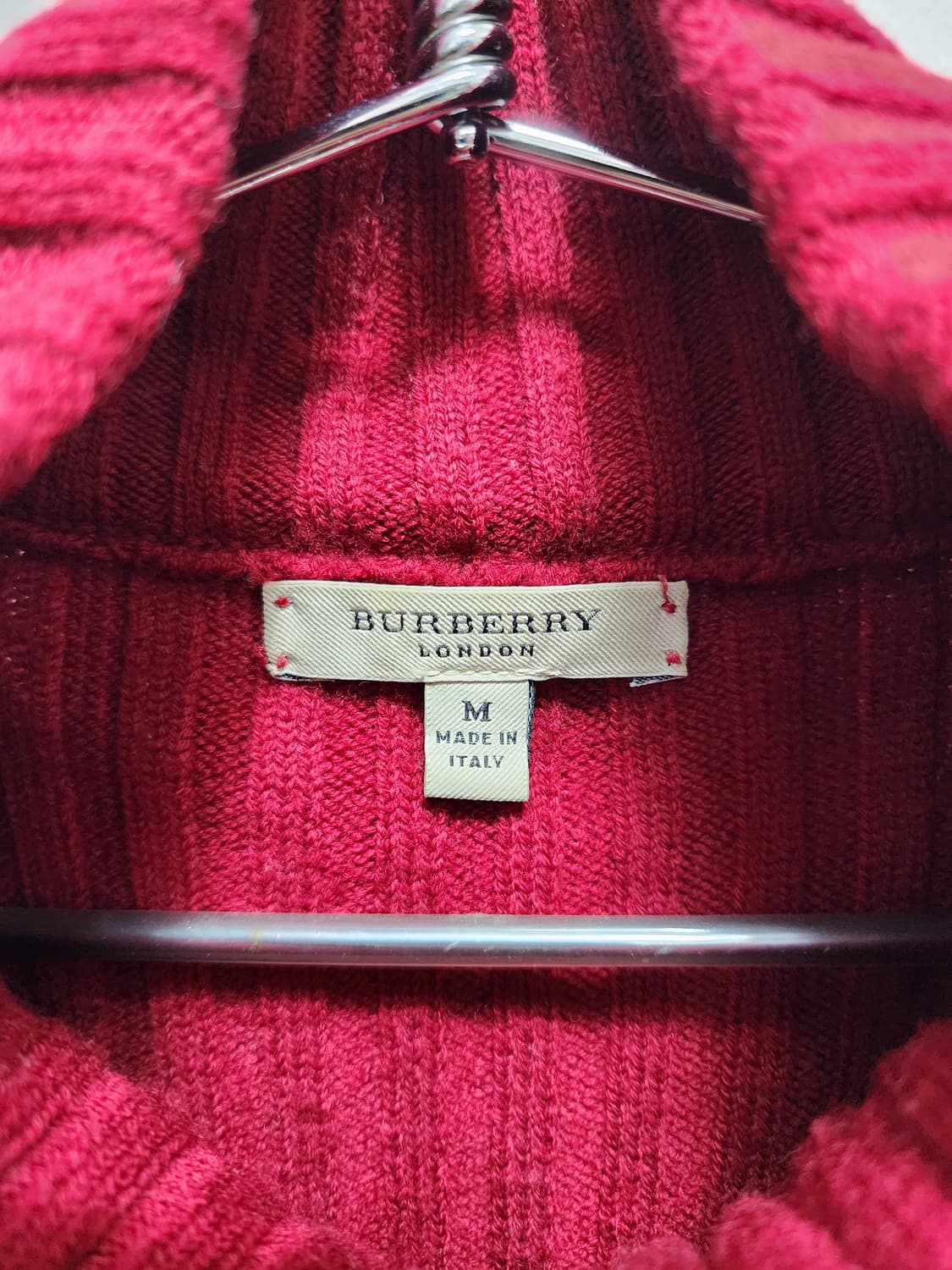 버버리 이태리 니트 집업 가디건 상품이미지4