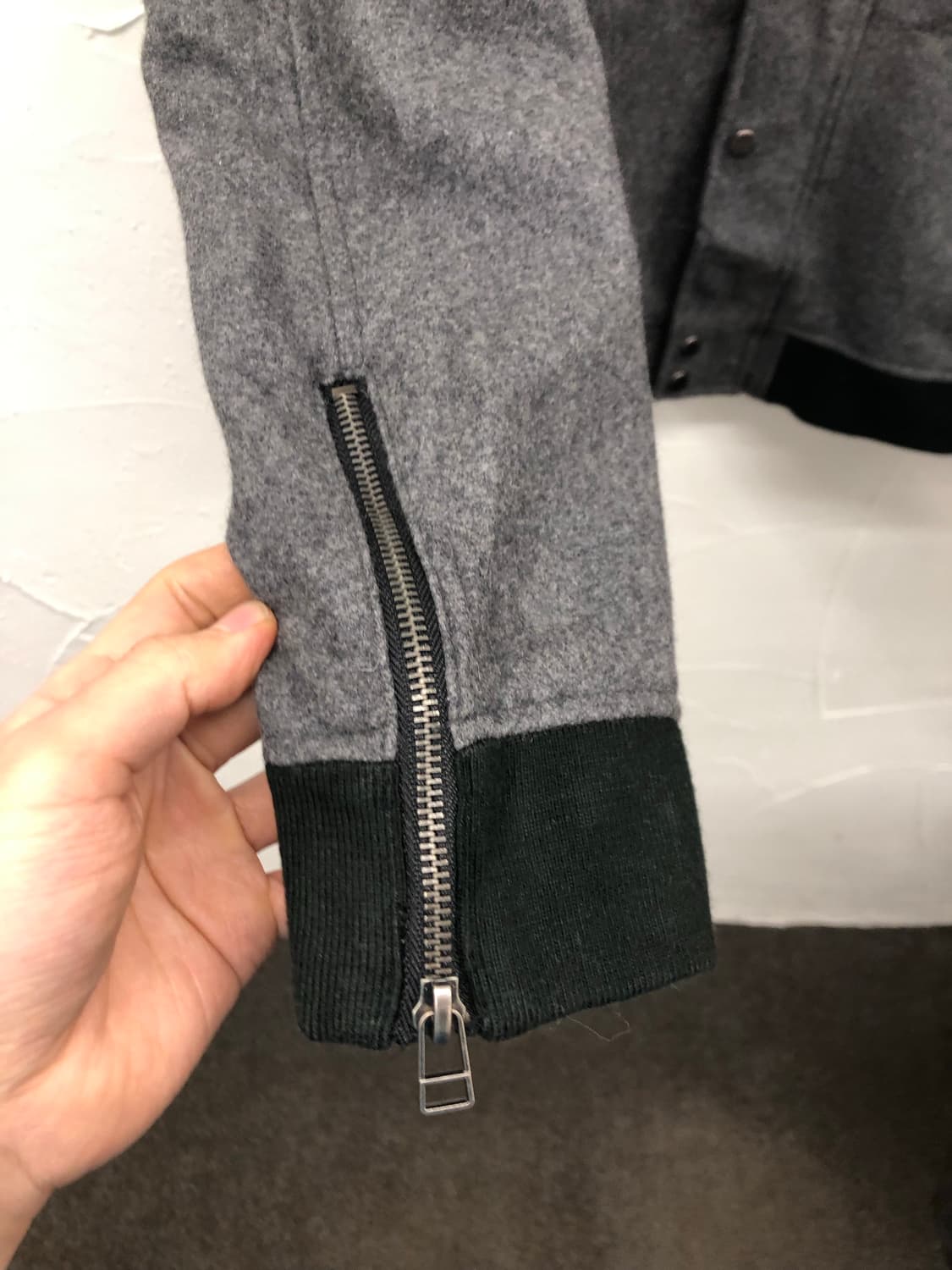 세만틱 디자인 견장 울 자켓 상품이미지5