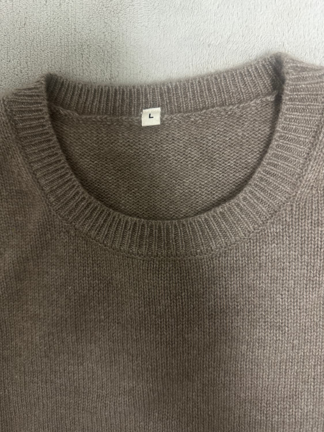 무인양품 LABO 캐시미어 니트 모카브라운 L 상품이미지3