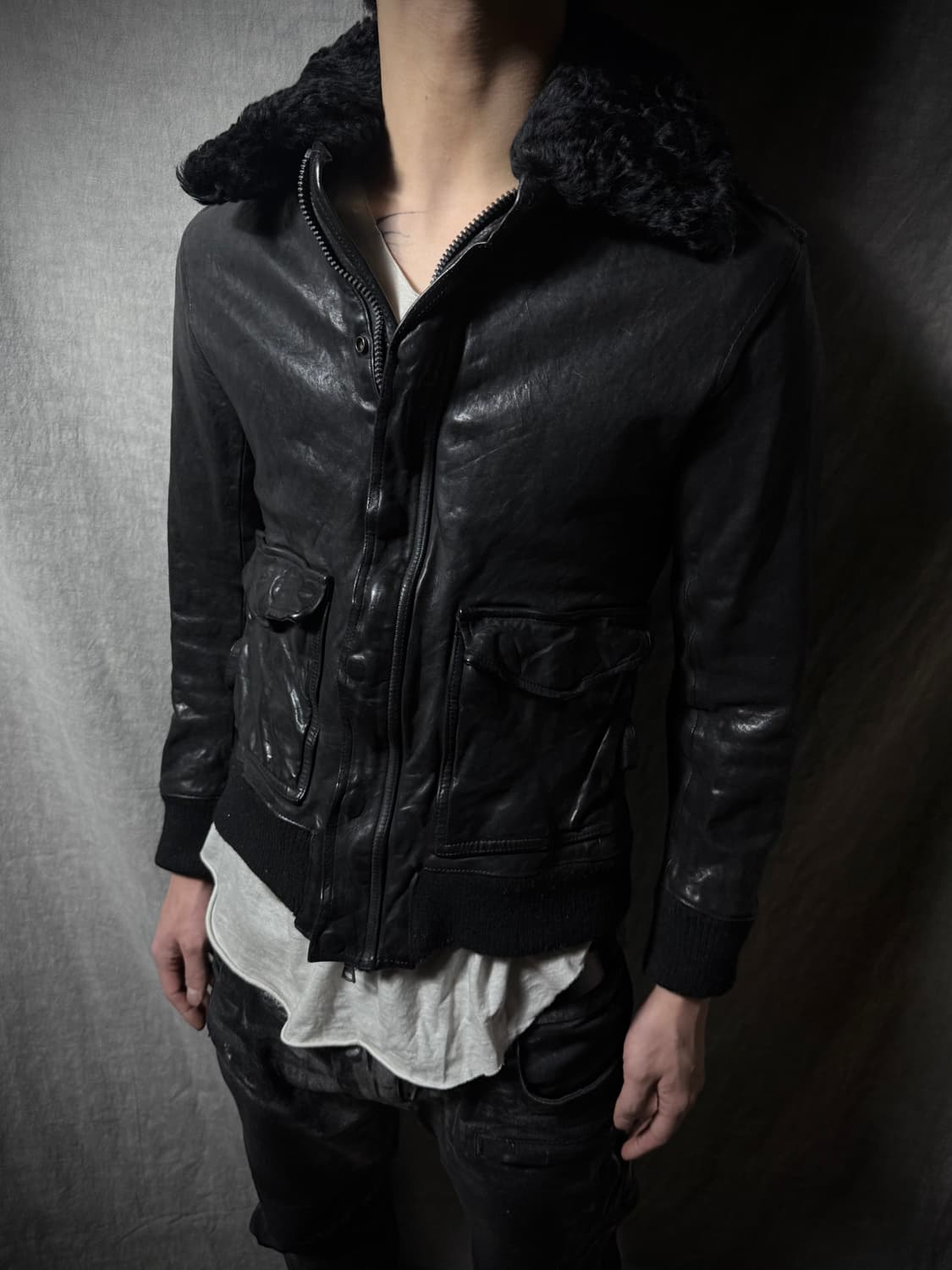 ISAMU KATAYAMA BACKLASH Leather Jacket 상품이미지1