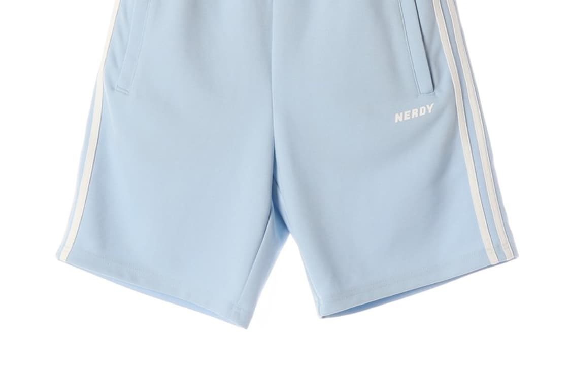 널디 라이트블루 사이드라인 트랙 반바지 M 상품이미지4
