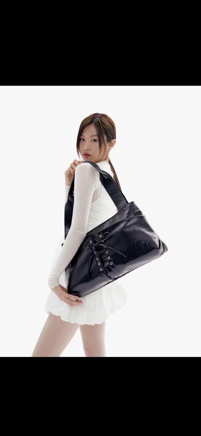 파인드카푸어 리본타이 빅 숄더백 상품이미지3