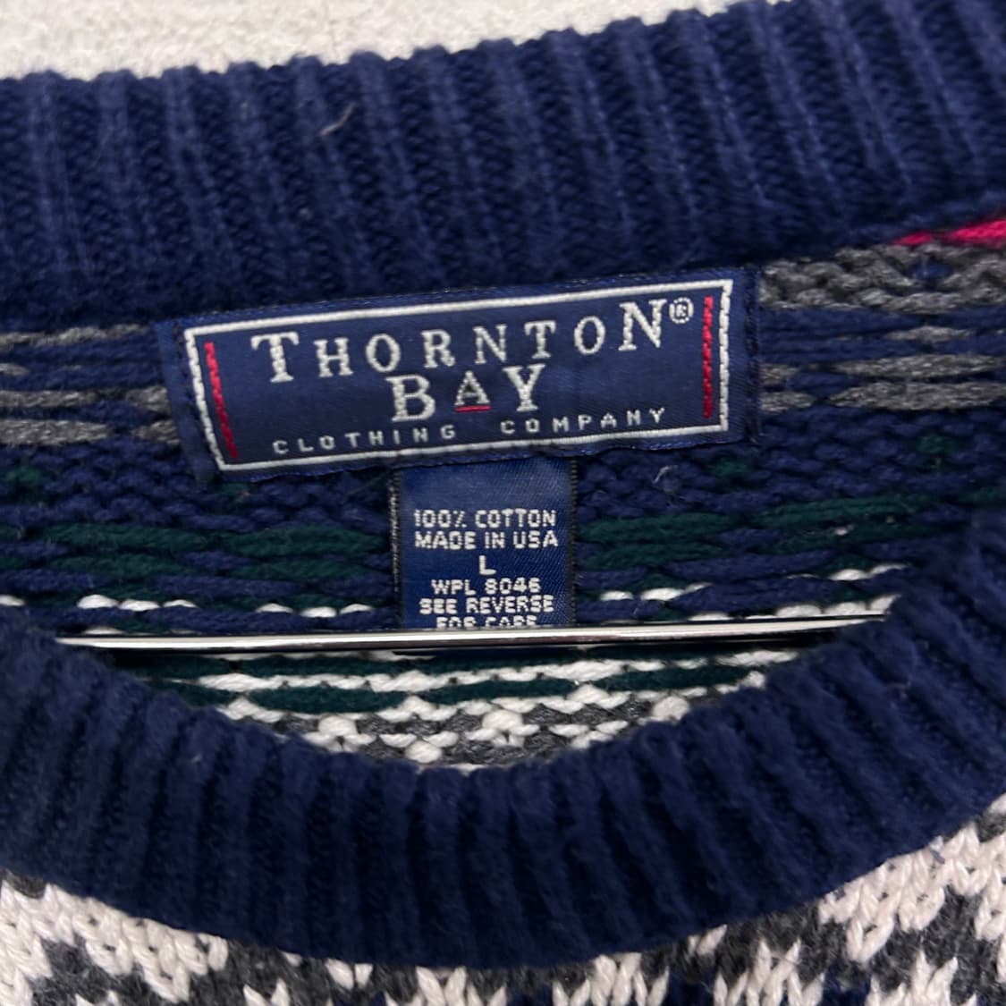 THORNTON BAY 노르딕 패턴 울 니트 상품이미지3