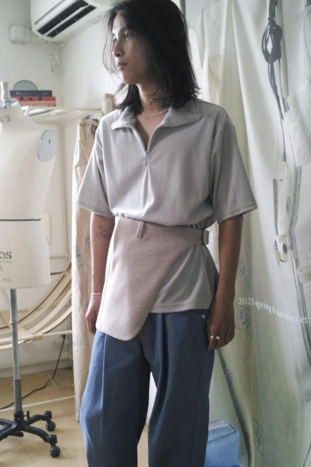 Tozaou 토자우 하프집업 폴로티셔츠 상품이미지2