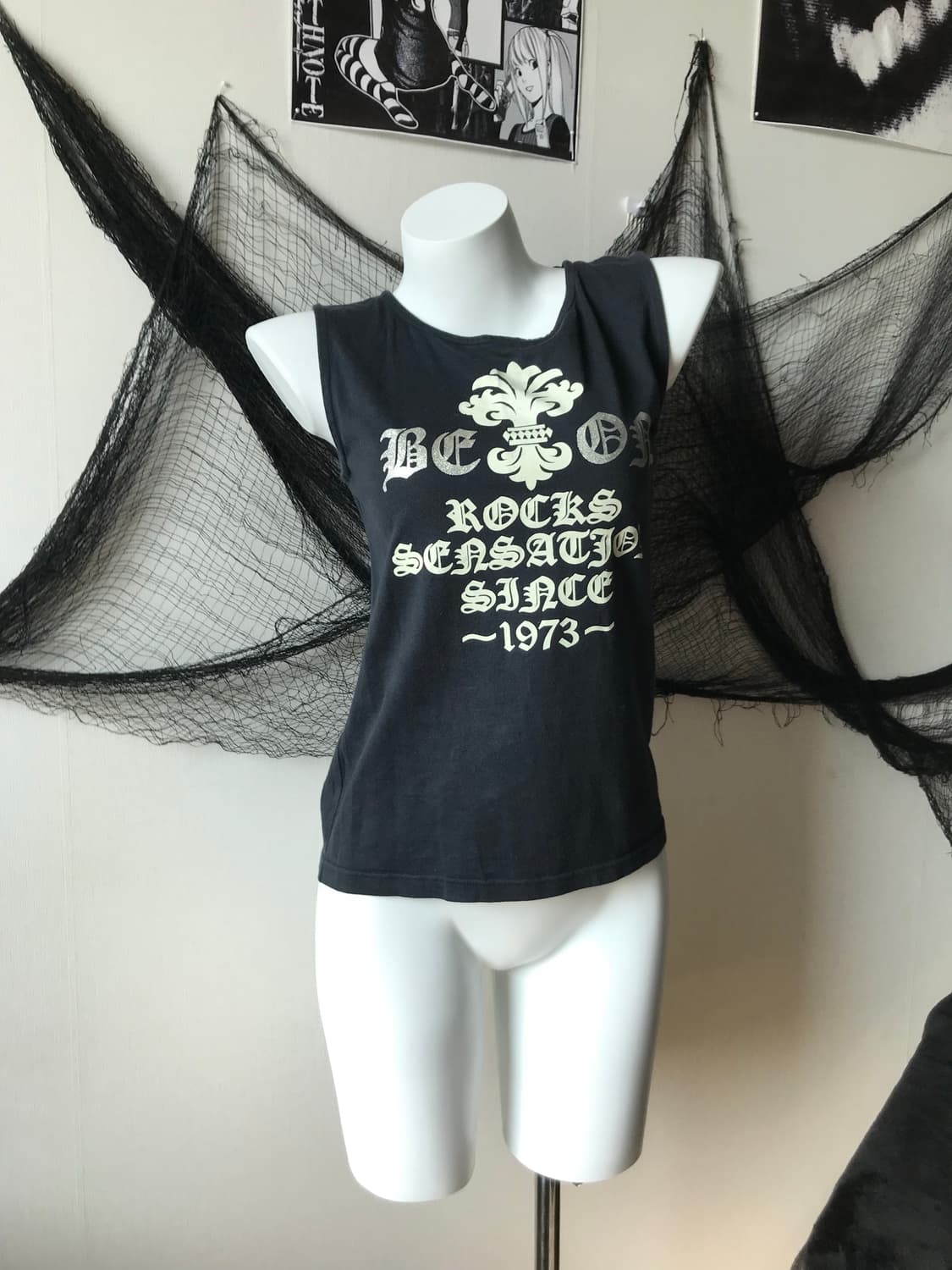 punk 00s mood printing sleeveless   상품이미지1