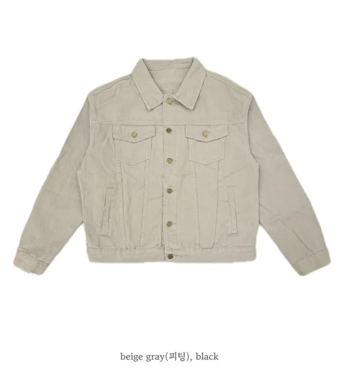 베이지그레이 워싱 코튼 자켓 상품이미지2
