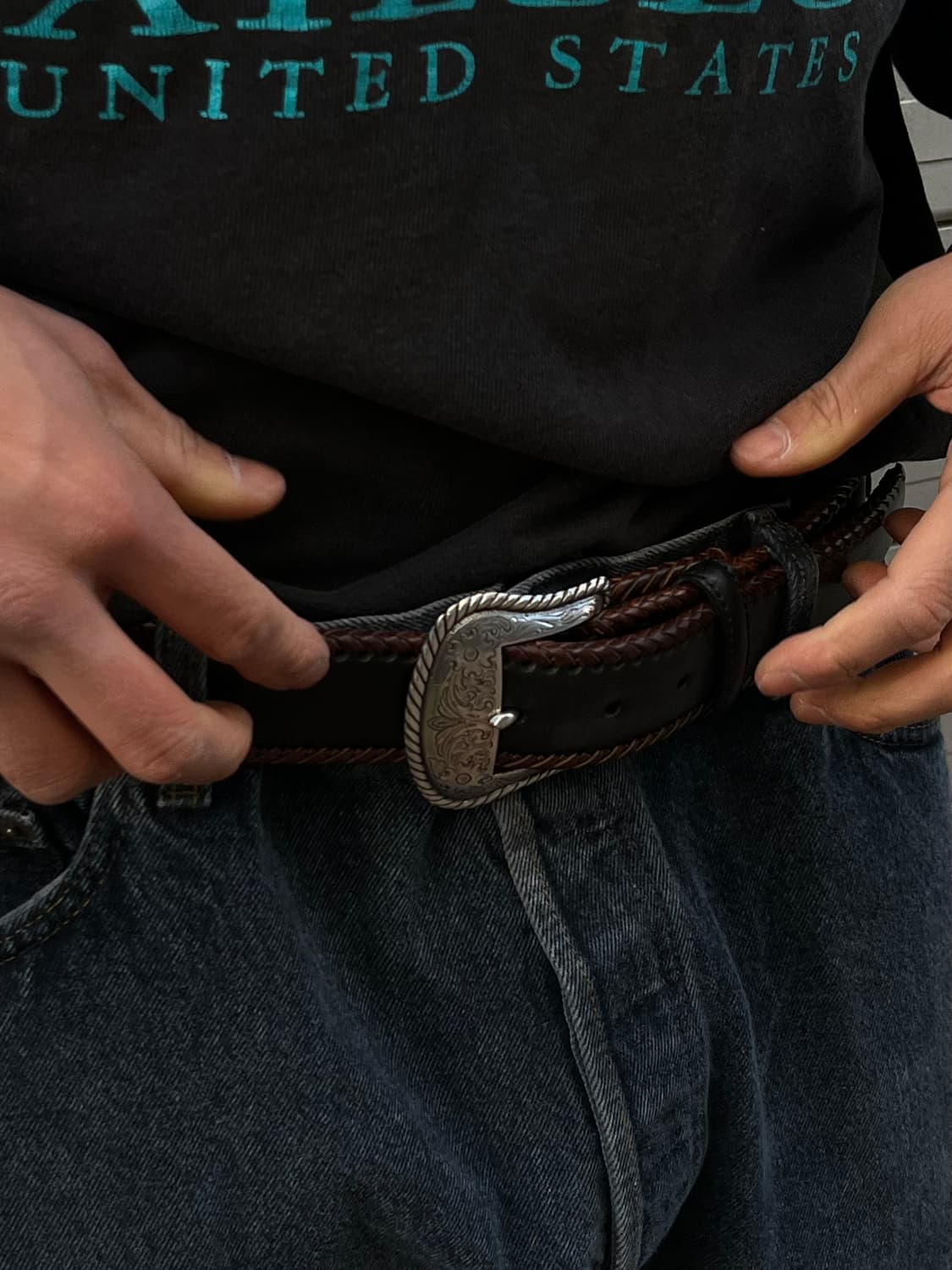 00s Nocona Studded Western Belt 상품이미지3