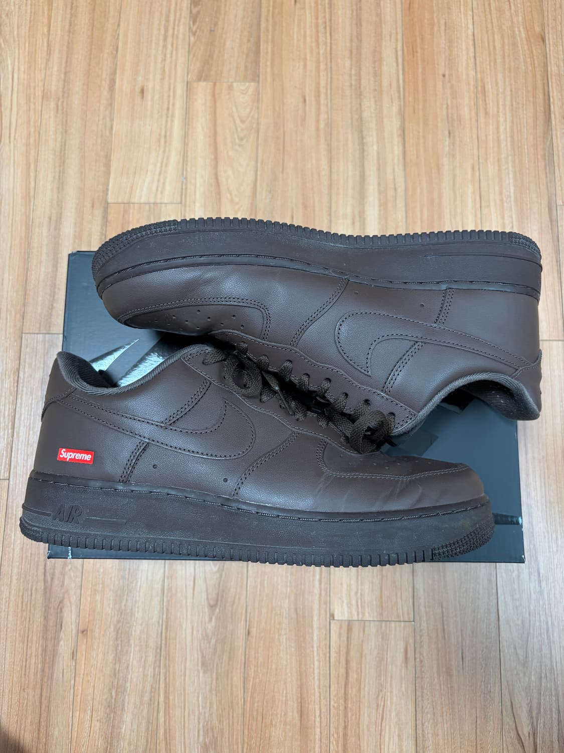 [280] 슈프림x나이키 에어포스 1 브라운 상품이미지3