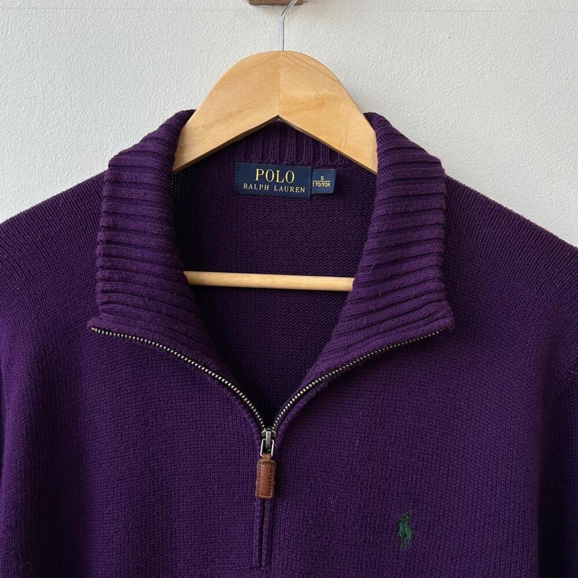 9848 - 폴로 랄프로렌 퍼플 반집업 니트 상품이미지4