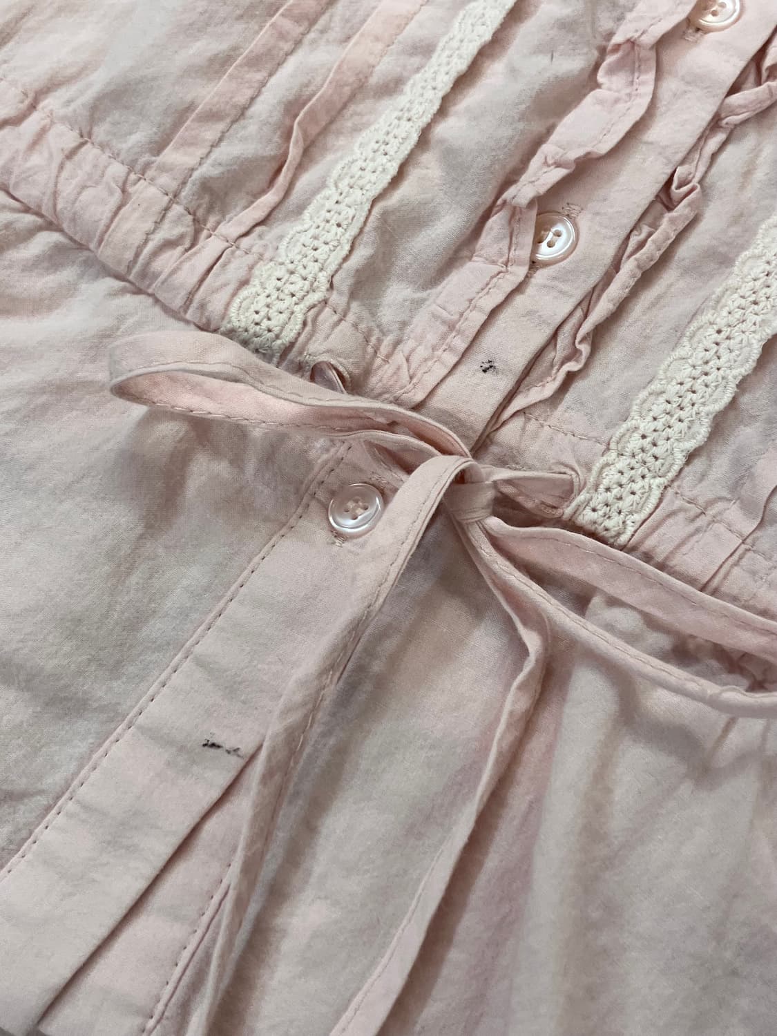 빈티지 프릴 블라우스 핑크 #csz4021 상품이미지6