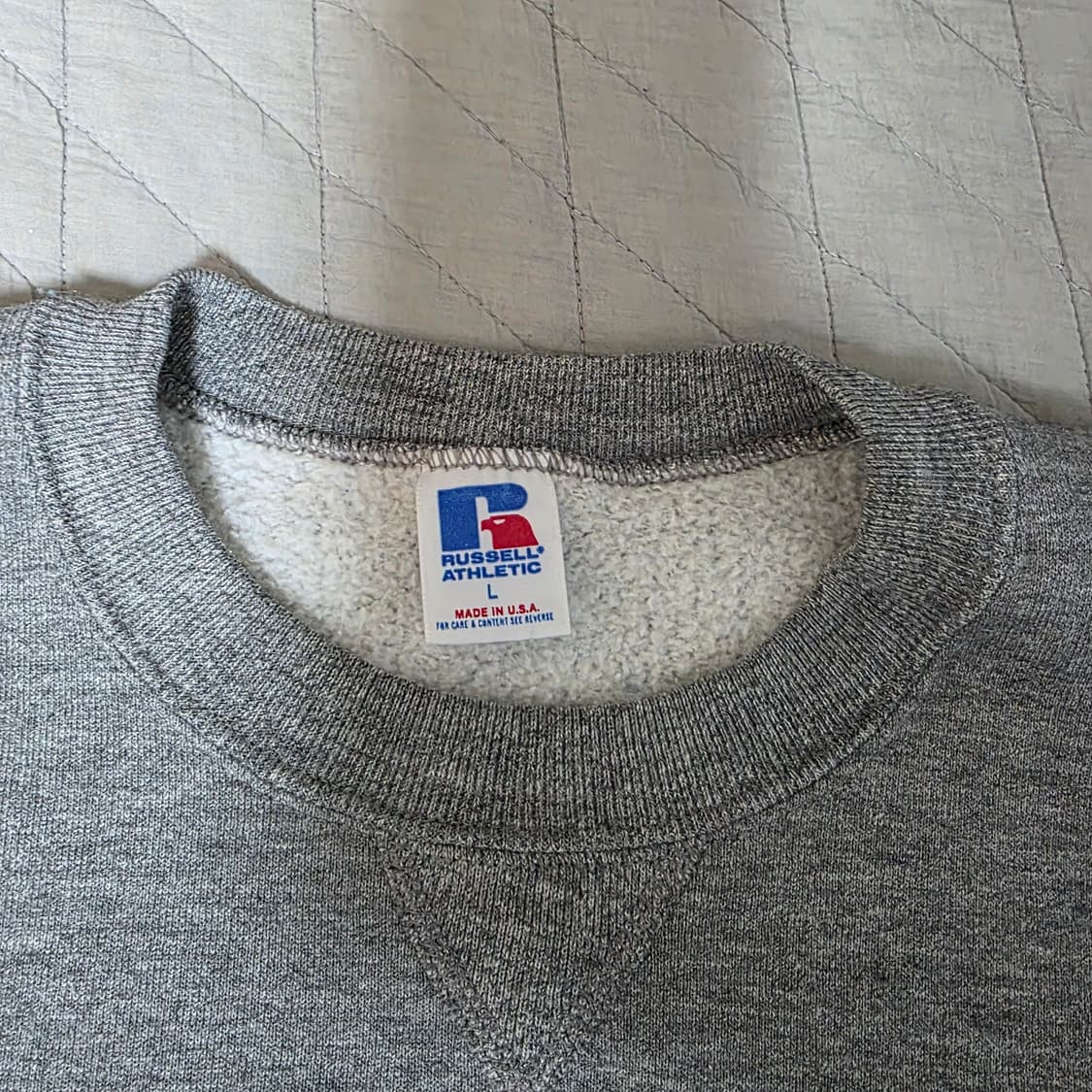 [XL] 80s 빈티지 러셀 애슬레틱 퍼듀 보일러메이커 맨투맨 그레이 상품이미지6
